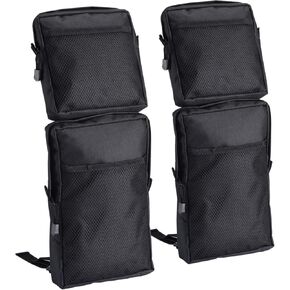 ATV Fender Bags, 2-Pack Motorcycle Tank Saddlebags, Universal Rear Storage Tool Bags for UTV Dirt Bike (Black) in Saudi Arabia