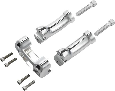 XMT-MOTO 1" Handlebar Riser Fit For Harley Softail Street Bob FXBBS Breakout FXBR FXBRS Chrome in Saudi Arabia