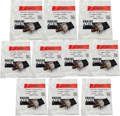 New 10X Pressure Sensor 5319506 5319506F 45PP3-5 45PP35 Compatible for Cummins QSF3.8 Engine 35D-9 40D-9 45D-9 50DA-9 50D-9 60D-9 70D-9 Forklift in Saudi Arabia