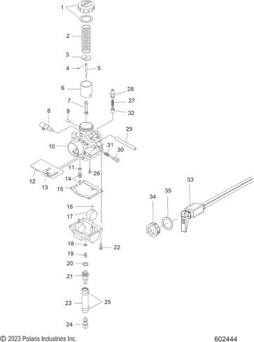 صمام الخانق Polaris 3.0، قطعة OEM الأصلية 3131763، الكمية 1 in Kuwait