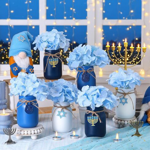 Lyrow 6 Pack Mason Jar Table Centerpiece Faux Christmas Berry Sunflower Lemon and Bell Kitchen Spring Summer Winter Farmhouse Decoration for Home Kitchen Tiered Tray Decoration(Sunflower Style) in Kuwait