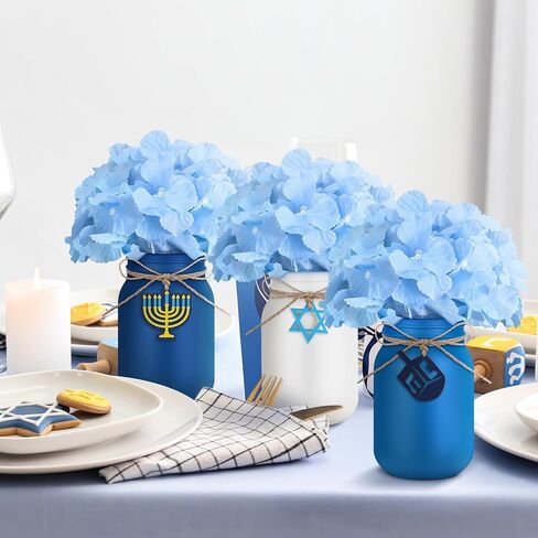 Lyrow 6 Pack Mason Jar Table Centerpiece Faux Christmas Berry Sunflower Lemon and Bell Kitchen Spring Summer Winter Farmhouse Decoration for Home Kitchen Tiered Tray Decoration(Sunflower Style) in Kuwait