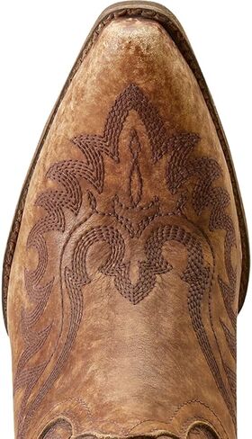 Ariat Womens Chandler مطرزة بمقدمة مدببة سحب على أحذية كاجوال بكعب متوسط ​​للكاحل 2-3 بوصة - أزرق in Kuwait