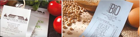 [صنع في ألمانيا] 3 1/8 × 230 لفات إيصالات ورقية حرارية ممتازة، [29.5 رطل]، 50 لفة، تناسب جميع سجلات النقد POS، خالية من BPA، FSC - KralImports in Saudi Arabia