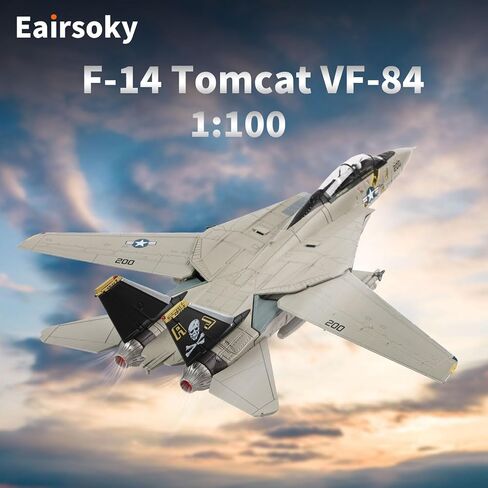 مقياس 1:100 F-14 F-14A نموذج طائرة مقاتلة معدنية جولي روجر نماذج طائرات عسكرية مصبوبة للتجميع أو الهدايا in Kuwait