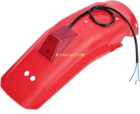 قطع غيار Powersports واقي خلفي أحمر مع الضوء الخلفي لهوندا XR250R 1986-1995 / XR600R 1985-2000 Mod-R77O-3583 in Kuwait