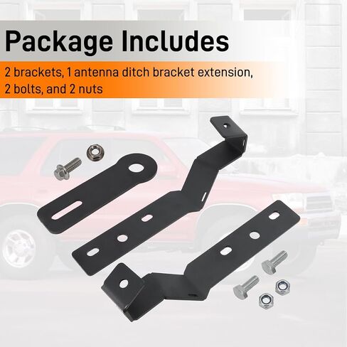 دعامة تثبيت ضوء الخندق من AUTOVIC وتمديد دعامة خندق هوائي لحم الخنزير لسيارة Toyota 4Runner 1996-2002 in Saudi Arabia