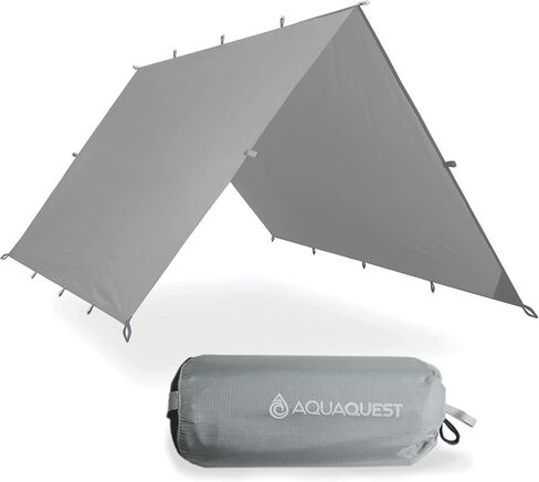 AquaQuest Safari Tarp – Lightweight Waterproof (5,000mm) Seam-Taped Ripstop Rain Fly for Backpacking, Thru-Hiking & Hammock Camping in Kuwait