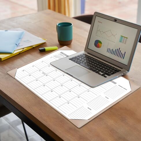 Desk Calendar 2026-2027 with Desk Mat – 22" x 17" Large Desk Pad Calendar Runs from January 2026 to June 2027, Office Supplies Desktop Monthly Calendar for Home & Office in Saudi Arabia