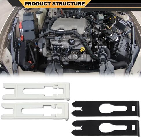 مجموعة مشابك تثبيت للمصابيح الأمامية مكونة من 4 قطع متوافقة مع Buick Century 1997-2005/Fit Chevy Blazer 1998-2005/Fit GMC Jimmy 1998-2001/Fit Olds Bravada 1998-2001 in Saudi Arabia