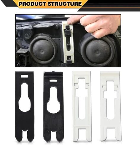مجموعة مشابك تثبيت للمصابيح الأمامية مكونة من 4 قطع متوافقة مع Buick Century 1997-2005/Fit Chevy Blazer 1998-2005/Fit GMC Jimmy 1998-2001/Fit Olds Bravada 1998-2001 in Saudi Arabia