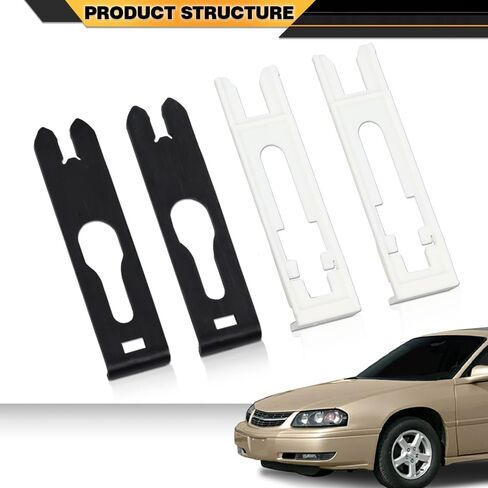 مجموعة مشابك تثبيت للمصابيح الأمامية مكونة من 4 قطع متوافقة مع Buick Century 1997-2005/Fit Chevy Blazer 1998-2005/Fit GMC Jimmy 1998-2001/Fit Olds Bravada 1998-2001 in Saudi Arabia