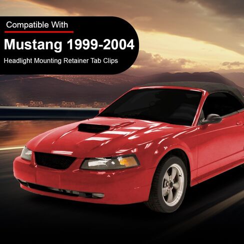ANDPLAY 4 قطع مشابك تثبيت للمصابيح الأمامية متوافقة مع Ford Mustang أو Cobras 1999-2004 XR3Z-13N020-AA in Saudi Arabia
