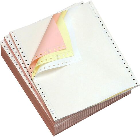 Office Depot Premium Carbonless Multipart Continuous Paper, 3 Parts Multicolor, 15 lb, 9 1/2in. x 11in., Box Of 1000 Sheets in Saudi Arabia