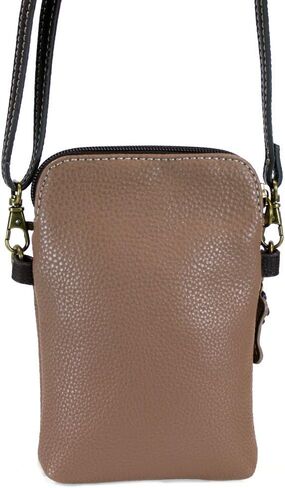 CHALA Crossbody Cell Phone Purse - Women PU Leather Multicolor Handbag with Adjustable Strap - B&W Pawprint - gray in Kuwait