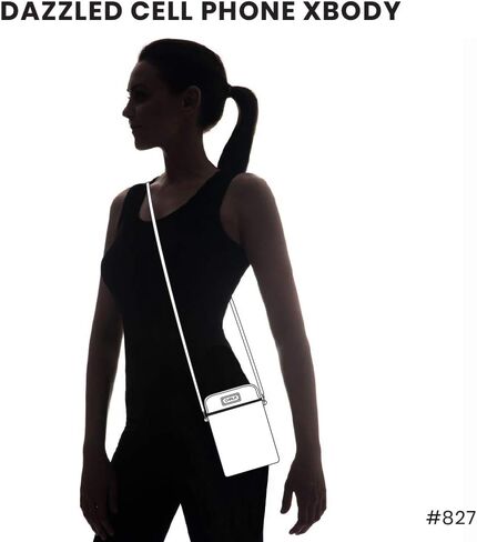 CHALA Crossbody Cell Phone Purse - Women PU Leather Multicolor Handbag with Adjustable Strap - B&W Pawprint - gray in Kuwait