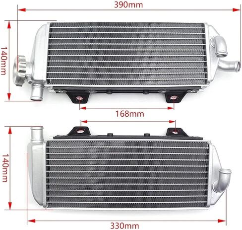 Aluminum Moto Radiator Compatible With KTM 125/150/250/300 SX/XC/XC-W/EXC HUSQVARNA TC/TE/TX GASGAS MC/EC 2019-2023(Left radiator 223) in Saudi Arabia