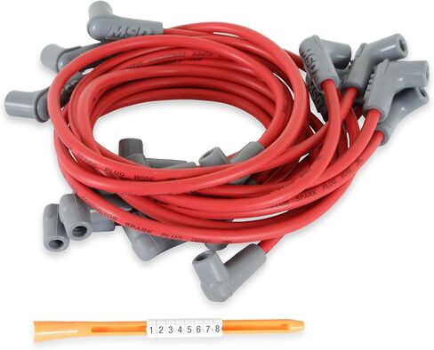 MSD 31419 Super Conductor Spark Plug Wire Set Red in Saudi Arabia
