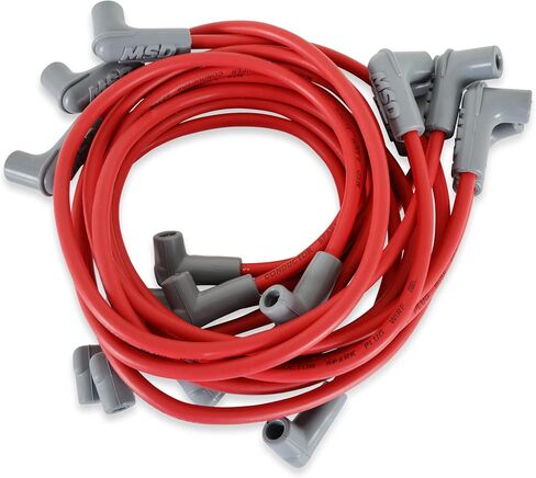 MSD 31419 Super Conductor Spark Plug Wire Set Red in Saudi Arabia