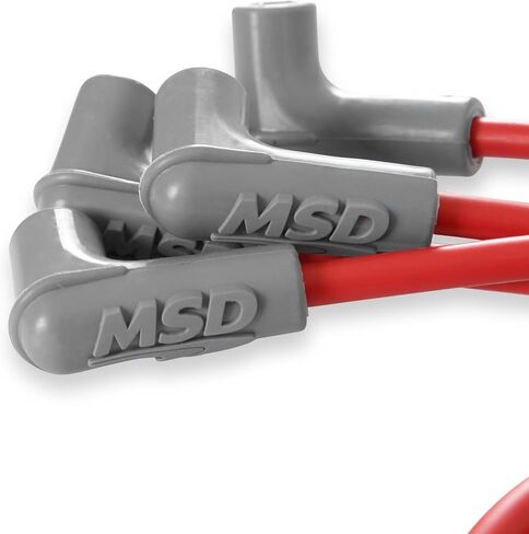 MSD 31419 Super Conductor Spark Plug Wire Set Red in Saudi Arabia