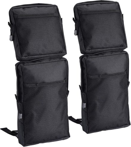 ATV Fender Bags, 2-Pack Motorcycle Tank Saddlebags, Universal Rear Storage Tool Bags for UTV Dirt Bike (Black) in Saudi Arabia