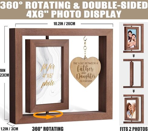 Christmas Gifts for Dad from Daughter Son Kids Wife Birthday Gifst Best Dad Gifts for Dad Who Wants Nothing Dad Picture Frame for 4x6 Photos Dad Gifts Father in Law Gifts Step Dad Bonus Dad New Dad in Saudi Arabia
