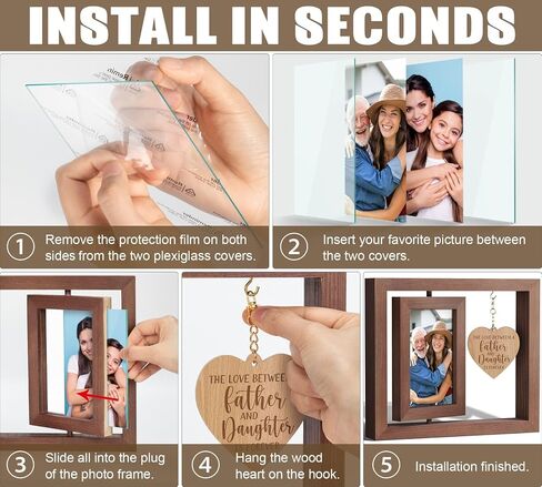 Christmas Gifts for Dad from Daughter Son Kids Wife Birthday Gifst Best Dad Gifts for Dad Who Wants Nothing Dad Picture Frame for 4x6 Photos Dad Gifts Father in Law Gifts Step Dad Bonus Dad New Dad in Saudi Arabia