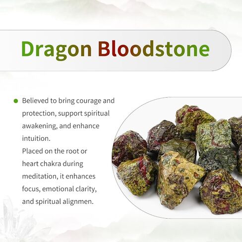 TUMBEELLUWA Healing Stones Carved Heart Puff Love Crystal Chakra Worry Reiki Pocket Palm Stone Pack of 15,Dragon Bloodstone,0.5" in Kuwait
