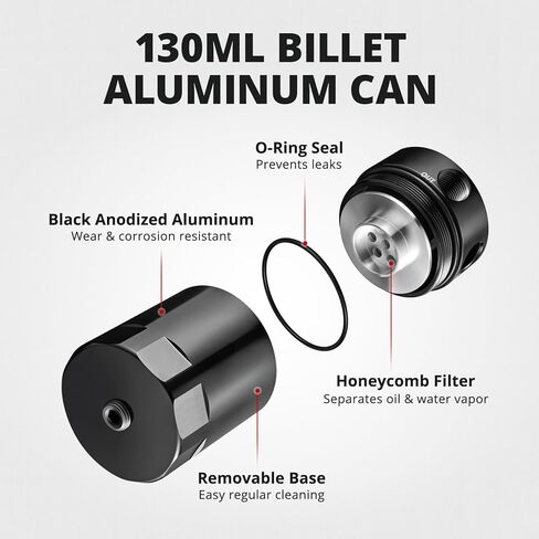 EVIL ENERGY Oil Catch Can, Aluminum Catch Can Kit for 2018-2024 Jeep Wrangler 3.6L, Air Oil Separator 130ml in Kuwait