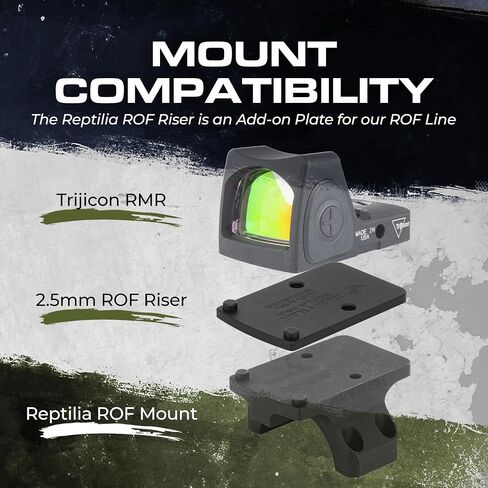 ROF-RISERS for TRIJICON RMR SRO 10mm in Saudi Arabia
