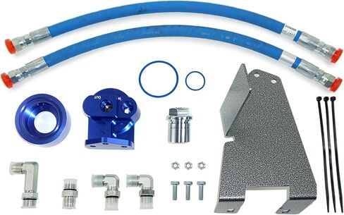 طقم نقل فلتر الزيت Pacbrake HP10594 يناسب محرك Cummins 2019-2024 RAM 2500/3500 6.7L (1-16 خيوط فلتر زيت UN) | سهلة التركيب | البناء الثقيل | المكونات متضمنة in Saudi Arabia