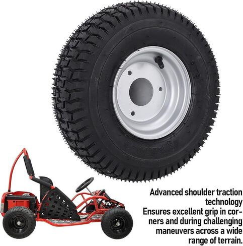 Aramox Wheel and Tire Set with Rim 13x5.00-6 Anti Slip Design Vacuum Tubeless All Terrain Tire Used for ATV Quad Go Kart Cart Mini Bike in Saudi Arabia