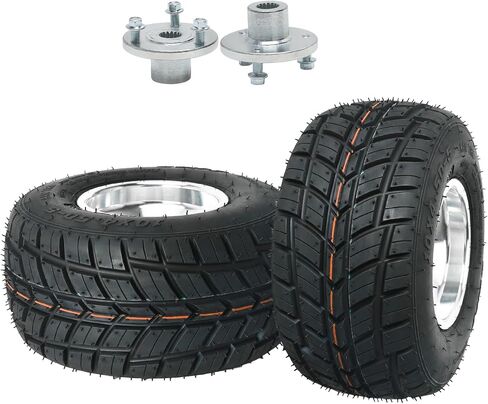 إطارات وإطارات Go Kart مقاس 10x4.50-5، وعجلات عربة Go مقاس 10x4.5-5 بوصة 10x4.50x5، مع 3 محاور عجلات محورية 17T، لعربة السباق Go Cart Karting ATV UTV Golf Cart Mini Bike Dune Buggy 4 عجلات (إطار المطر) in Kuwait