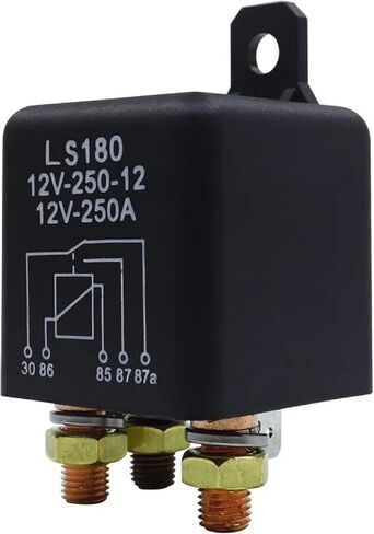LS180 Heavy Duty Automotive Relay, 12V 250A High Current Starting Relay with Mounting Bracket and Connectors (250A 12V 5PIN) in Saudi Arabia