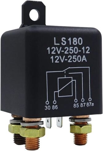 LS180 Heavy Duty Automotive Relay, 12V 250A High Current Starting Relay with Mounting Bracket and Connectors (250A 12V 5PIN) in Saudi Arabia