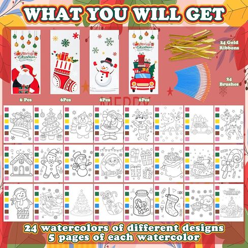 هدايا حفلات عيد الميلاد للأطفال، 120 قطعة من كتب التلوين المائية و320 قطعة من الوشم المؤقت بالجملة لحقائب الهدايا التذكارية وجوائز الفصول الدراسية وهدايا عيد الميلاد لمستلزمات حفلات الأطفال in Kuwait