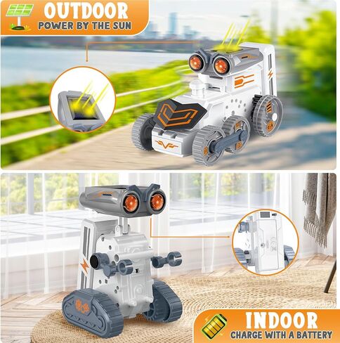 روبوت يعمل بالطاقة الشمسية 14 في 1، مجموعات بناء روبوت STEM للأطفال من عمر 8 إلى 12 عامًا، مجموعة روبوتية تعمل بالطاقة الشمسية والبطارية لهدايا عيد ميلاد الأطفال مع 191 قطعة in Kuwait