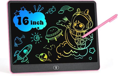 LCD Writing Tablet for Kids, 16 Inch Colorful Doodle Board Drawing Tablets, Toddler Educational Learning Toys for 3 4 5 6 7 8 Year Old Boys Girls Birthday Christmas Gift in Saudi Arabia