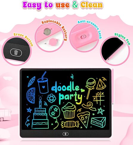 LCD Writing Tablet for Kids, 16 Inch Colorful Doodle Board Drawing Tablets, Toddler Educational Learning Toys for 3 4 5 6 7 8 Year Old Boys Girls Birthday Christmas Gift in Saudi Arabia