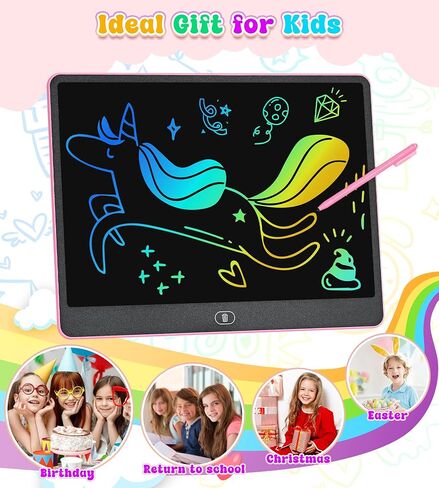 LCD Writing Tablet for Kids, 16 Inch Colorful Doodle Board Drawing Tablets, Toddler Educational Learning Toys for 3 4 5 6 7 8 Year Old Boys Girls Birthday Christmas Gift in Saudi Arabia