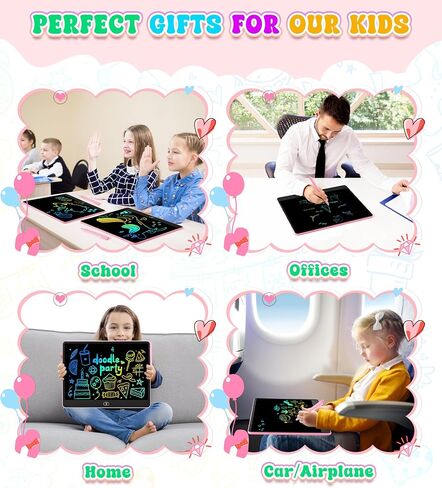 LCD Writing Tablet for Kids, 16 Inch Colorful Doodle Board Drawing Tablets, Toddler Educational Learning Toys for 3 4 5 6 7 8 Year Old Boys Girls Birthday Christmas Gift in Saudi Arabia