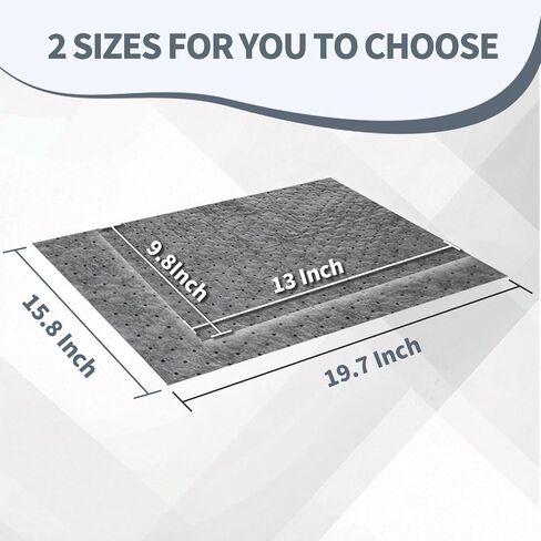 Oil Absorbent Pads - 15.8 x 19.7 Inch-Universal Leak, Drip, and Spill Control, Garage Absorbent Mat for Oil Water, Ideal for Extra-Heavy Spills 100 Pcs in Saudi Arabia
