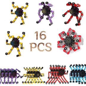 36pcs Fingertip Gyro Toy Fidget Mechanical DIY Transformable Fidget Spinners Fidget Toys Robot Creative Chain Gyro Toy for Goodie Bag Stuffers Party Favors Gift Prizes Novely Anxiety Toys in Saudi Arabia