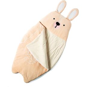 MindWare Oh So Fun! Bunny Sleeping Bag – Child Sleeping Bag for Kids Ages 3 & Up in Kuwait