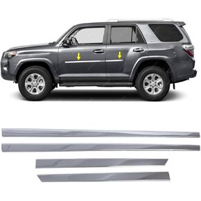 ميلكسي كروم باب جانبي 4 أبواب 4 قطع S.Steel متوافق مع تويوتا 4RUNNER 2010 إلى 2024 in Kuwait
