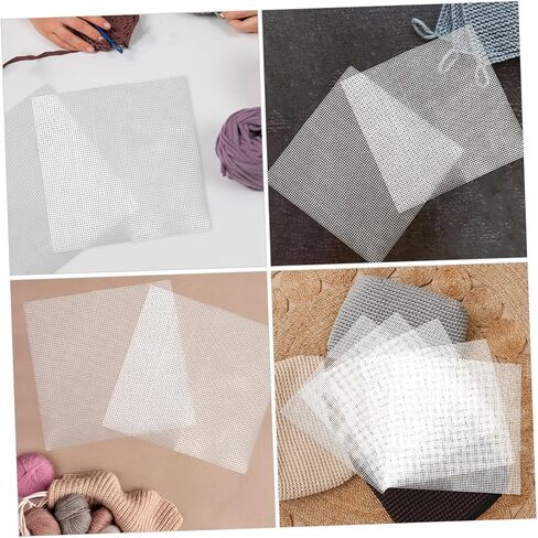 Angoily 5pcs Plastic Mesh Sheets for DIY Bag Crafting Embroidery Plastic Canvas Grid Sheet for Knit and Crochet Projects in Saudi Arabia