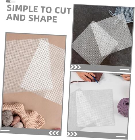 Angoily 5pcs Plastic Mesh Sheets for DIY Bag Crafting Embroidery Plastic Canvas Grid Sheet for Knit and Crochet Projects in Saudi Arabia