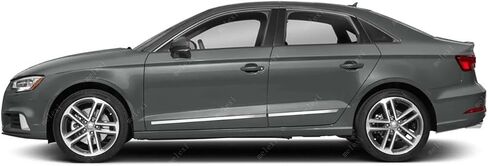 MELEXI كروم باب جانبي MOLDING 4 أبواب S.Steel متوافق مع Audi A3 سيدان 2015 إلى 2020 in Kuwait