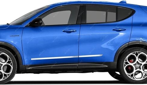 MELEXI كروم باب جانبي MOLDING 4 أبواب 4 قطع S.Steel متوافق مع ALFA Romeo TONALE 2023 فصاعدًا in Kuwait