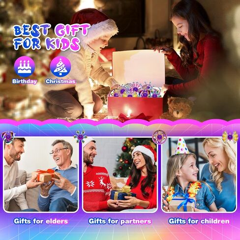 6 Pack Metal Fidget Spinner for Kids and Adults, Fidget Toys for Focus, Stress Relief, ADHD & Anxiety, Sensory Fidget Set for Christmas Stocking Stuffers Gifts in Kuwait